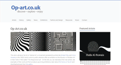 Desktop Screenshot of op-art.co.uk